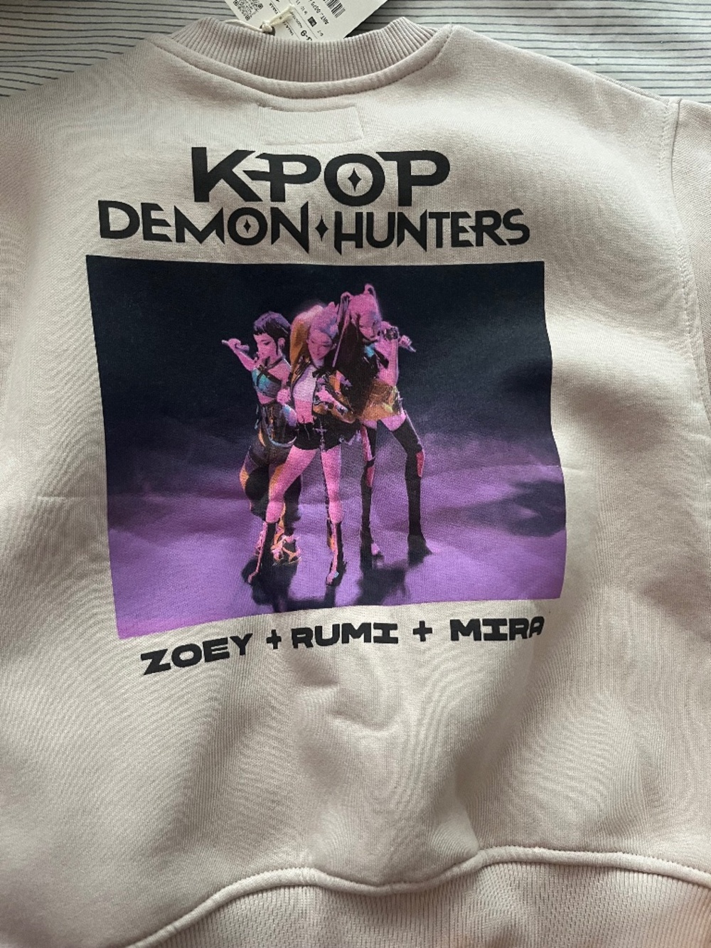 Zara K-pop demon hunters sweatshirt
